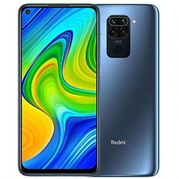 Smartphone Xiaomi Redmi Note 9, Pantalla de 6,53 FHD+, DotDisplay, 3GB RAM + 64GB Almacenamiento, Cámara Cuádruple de 48MP, Procesador MediaTek Helio