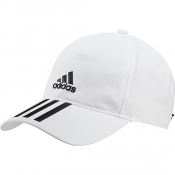 Gorra Deportiva Blanca Adidas con Tecnología AEROREADY y 3 Rayas