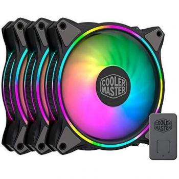 Cooler Master MasterFan 3en1 MF120 Halo ARGB: Ventilador de Caja y Refrigerador, Doble Anillo Iluminación ARGB, Diseño Aspa Híbrido con Sensor Protección y Amortiguador Vibración, 3en1 con Controlador
