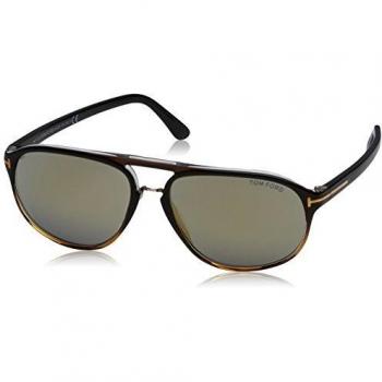 Tom Ford Jacob FT0447 52B Multicolor Unisex Sunglasses, Sizes: 60 MM, Dark Havana Smoke Grey Gradient - Brown
