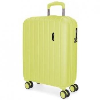 Maleta de cabina Movom Wood expandible verde