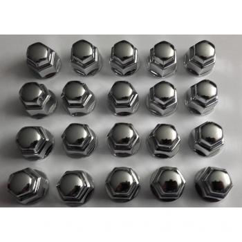 Tapas de cromo F – Rueda Pernos tuercas tornillos de rueda rueda tornillos tapas 19 mm
