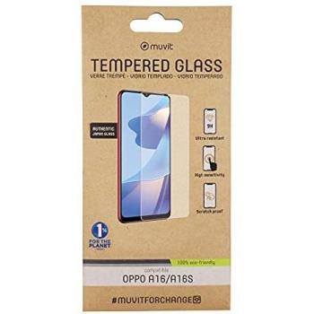 muvit for change Protector Pantalla OPPO A16/A16s Vidrio Templado Plano
