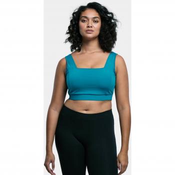 Recycled Aquagreen Square Sports Bra for Women