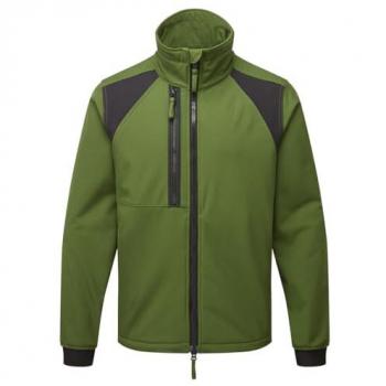 Chaqueta Softshell Portwest WX2 (2 capas) Verde Oliva Regular XXXL con Forro Polar y Tejido Elástico
