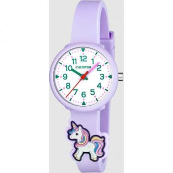 Reloj Calypso My First Watch K5844/4 Morado Correa De Caucho, Mujer