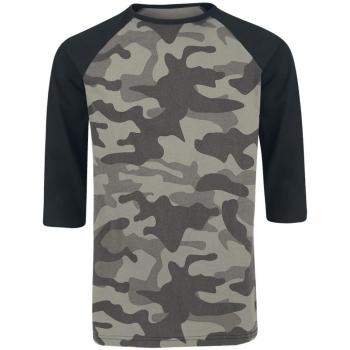 R.E.D. by EMP Fell In Love with The Game Manga Larga Camuflaje/Negro M