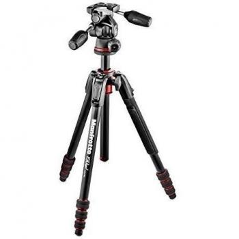Manfrotto 190Go - Kit trípode de 4 secciones con rótula 3 Way