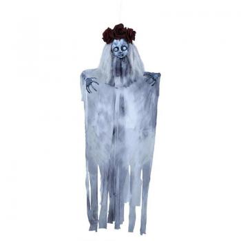 Colgante de Niña Fantasma gris de 100 cm
