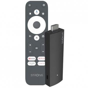 Strong LEAP-UNA Stick Android TV 2K UHD - Chromecast - WiFi 5 - Bluetooth - Asistente de Voz Google - Negro