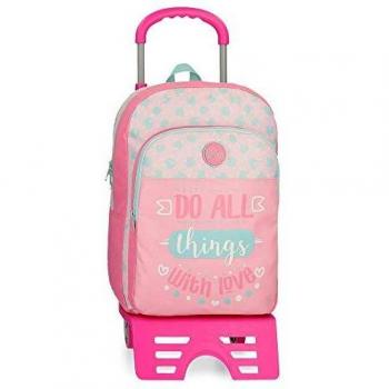 Roll Road, Mochila, 40 cm, 15.6 Liters, Rosa