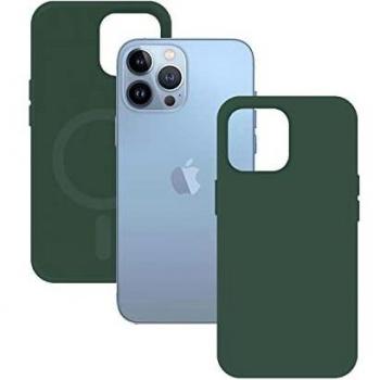 Carcasa Magcharge Ksix para iPhone 13 Pro, Semirrígida, Verde
