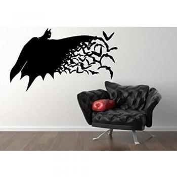 Batman - Grande de Vinilo Adhesivo de Pared, negro, Medium: 40cm x 70cm / 16 x 28