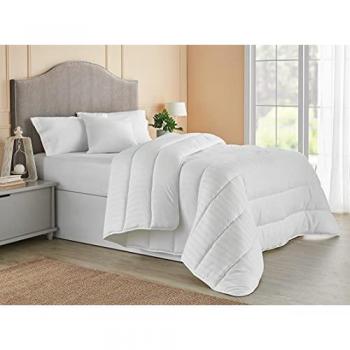 Edredón Nórdico Hipoalergénico de Fibra Hueca 400 gr Blanco - Lavable en Lavadora para Cama de 135 cm CUTI-400
