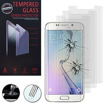Samsung Galaxy S6 edge G925, SM-Funda de piel sintética con tapa y función atril y 2 protectores de pantalla y 1 lápiz capacitivo, 1-Soporte de coche para GPS con pinza ajustable giratoria