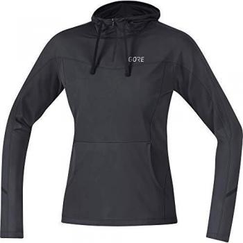 GORE WEAR R3 Sudadera con capucha para mujer, 40, Gris oscuro/Negro