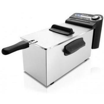 Taurus 973947000 Freidora, 2200 W, 4 kg, Negro/Acero Inoxidable