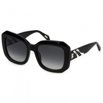 Just Cavalli Women's Black Acetate Sunglasses with Grey Lenses, Size 54 MM
