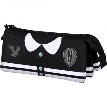 Portatodo Triple Fan 2.0 Miércoles Varsity Karactermania Negro