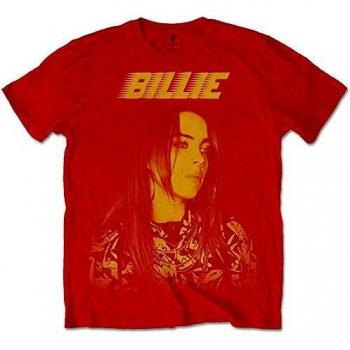 Billie Eilish Men's BILLIETS15MR01 T-Shirt, Red, Small