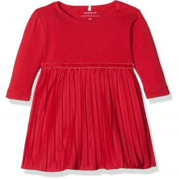 NAME IT Nitficarla Ls Dress F Nb, Vestido para Bebés, Gris