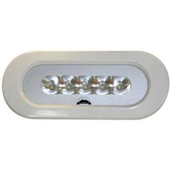 Scandvik 41343P White LED Flush Mount Spreader Light, 1000 Lumens, 10-30V