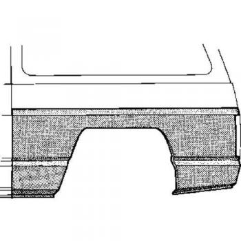 Panel lateral de reparación derecho Van Wezel 5240144 para Suzuki SJ 410 SUV