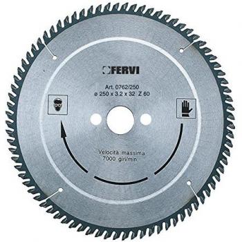 Disco de Corte para Aluminio y Plásticos Fervi 0762/300 con Dientes de Metal Duro Ø300mm Z72