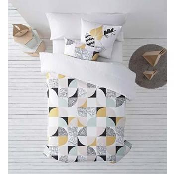 RIPSHOP - Funda nórdica de algodón - Cama de 90 x 190/200 cm - Artista ilustrador Polar Valencia| Anna
