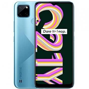 realme C21Y Smartphone Libre, Batería de 5000 mAh, Pantalla completa de 6,5 con mini-drop, Cámara triple con IA de 13 MP, Procesador UNISOC T610, Dual Sim, 4+64GB, Cross Blue