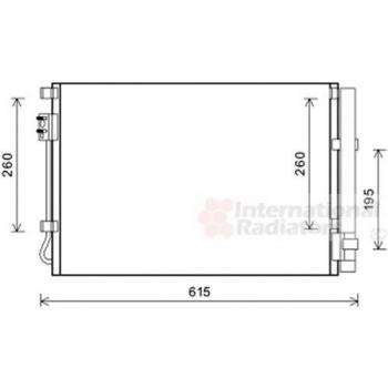 Condensador de Aire Acondicionado Van Wezel 82005207 para Hyundai Veloster 1.6i desde 2011