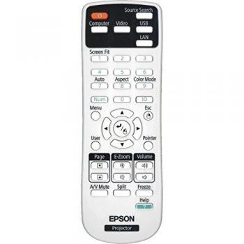 Control Remoto Epson 1566064 para Proyector, Botones de Presión, Negro y Gris