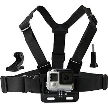 Correa de Montaje en el Pecho para Cámara de Acción GoPro Hero 6 5, Eken H9 J y Yi 4K - Arnés de Cintura Ajustable