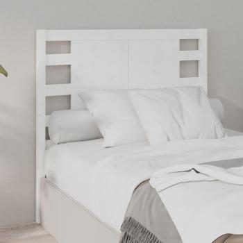 Cabecero de cama de madera maciza de pino blanco 106x4x100 cm