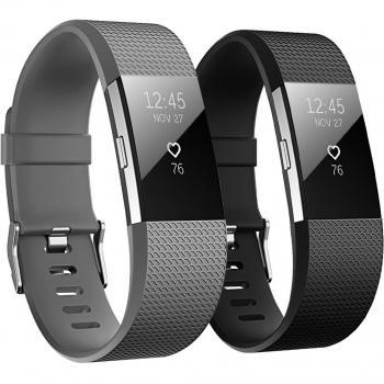 Hanlesi Fitbit Charge 2 Correa, TPU Silicona Pulsera Ajustable Banda de Accesorio Correa de Deporte para Fitbit Charge 2 Fitness Wristband