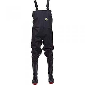 Amblers Safety Danube PVC Chest Wader Black/Red Size 11