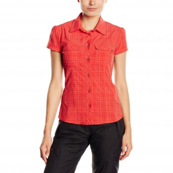 SALEWA Kitaa 2.0 Dry W S/S SRT Camisa, Mujer, Rojo