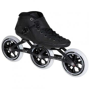 Powerslide Patines en Línea Puls 125 - Ruedas de 125 mm, chasis de aluminio, bota cómoda y transpirable, sistema de cierre con hebilla y cordones, ideal para patinadores intermedios y
