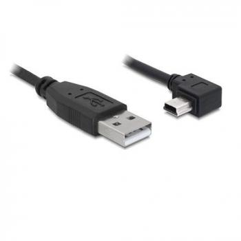 Cable USB 2.0 A macho a mini-B 5 pines en ángulo, 3 metros