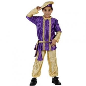 Atosa-96351 Atosa-96351-Disfraz PAJE niño Infantil-Talla 3 a 4 años- Color Surtido-Navidad, Multicolor,