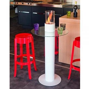 Bio-chimenea CAORLE - 0.8KW - Acero pintado blanco