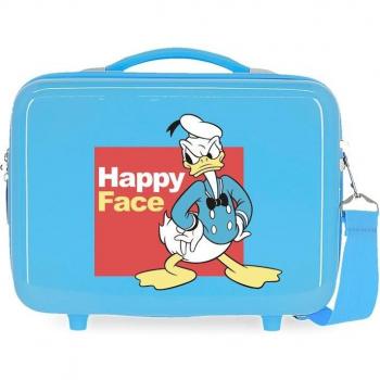 Neceser Infantil ABS Disney Donald Happy Face Adaptable Azul 9L