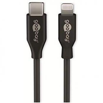 Cable de carga y sincronización USB-C a Lightning, 2.0 m, negro