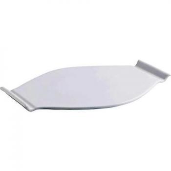 Quid Gastro Fun Bandeja para Tapas, Porcelana, Blanco, 37 x 24 x 3 cm