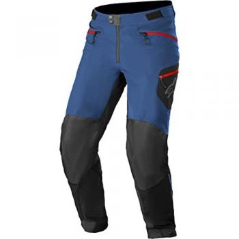 Pantalones de Bici de Montaña Alpinestars Alps 8.0 Negros-Mid-Azules, sin badana, talla 38, color negro/azul medio, unisex adulto, talla 54