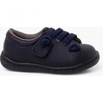 Zapatillas deportivas de piel lavable para bebés con cordones elásticos