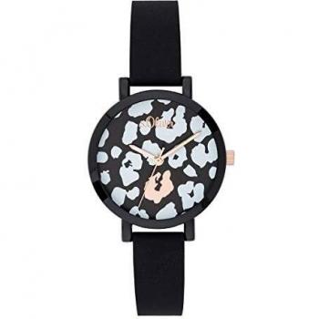 s.Oliver Girls Analogue Quartz Watch with Silicone Strap SO-3728-PQ