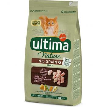 Ultima Cat Nature No Grain Adult Turkey Dry Cat Food - Economy Pack: 2 x 1.1 kg