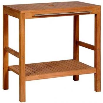 Solid Teak Bathroom Vanity Cabinet 29.1x17.7x29.5 (74x45x75 cm)