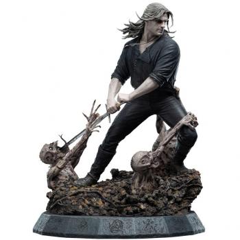Estátua 1/4 Geralt the White Wolf de The Witcher de Weta Workshop